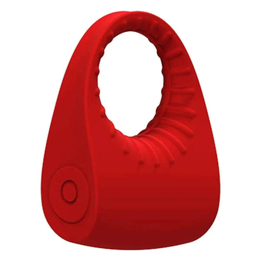 Anel Vibratório Recarregável para Pénis Red Sphinx USB, Ø2.5cm, 10vibrações - Pérola SexShop