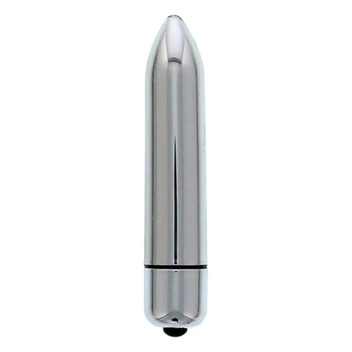 Bala Vibratória Climax Bullet Prateado, 9cm Ø1.7cm, 10vibrações - Pérola SexShop