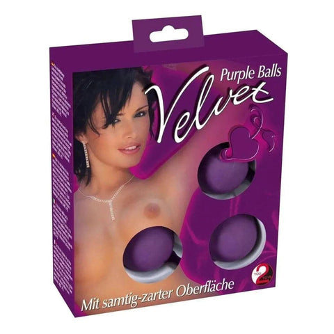 Bolas Vaginais Velvet 3 Balls Purple, Ø3.5cm  You2Toys   