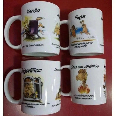 Caneca Posições Kamasutra  perolasexshop   