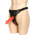 Cinta Crotchless Strap-on com 2 dongs, 17cm e 15.5cm, Ø4cm e Ø3cm  SevenCreations   