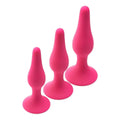 Conjunto Plugs Anais Training Kit Rosa, 10.5cm a 12.8cm, Ø2.5cm a Ø3.2cm  Dream Toys   