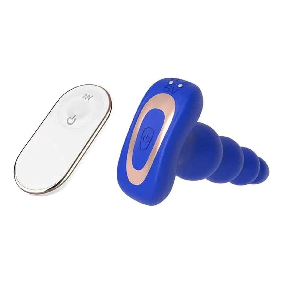 Cordão Anal Cheeky Love Azul USB com Controlo Remoto, 18cm Ø3.5cm, 9 Vibrações  Dream Toys   