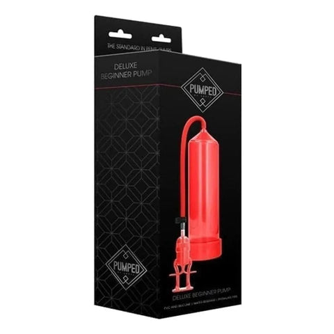 Deluxe Beginner Pump Vermelho, Sucção Muito Forte, 23cm Ø6cm  Pumped   