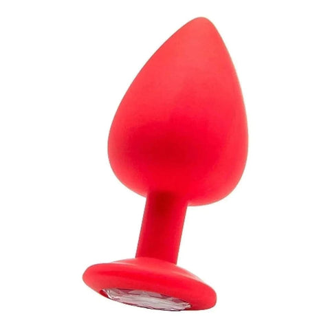 Diamond Plug Anal Extra-Grande Vermelho, 9.5cm Ø4cm  Ouch!   