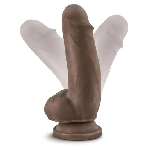 Dildo Dr.Skin Plus (macio), 18.5cm Ø4.5cm Chocolate  Blush Novelties   