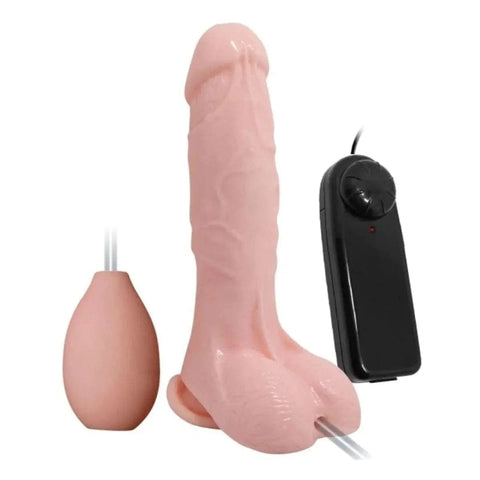 Dildo Ejaculação Ejection Hero, 19.3cm Ø4.3cm, vibração regulável  Baile   