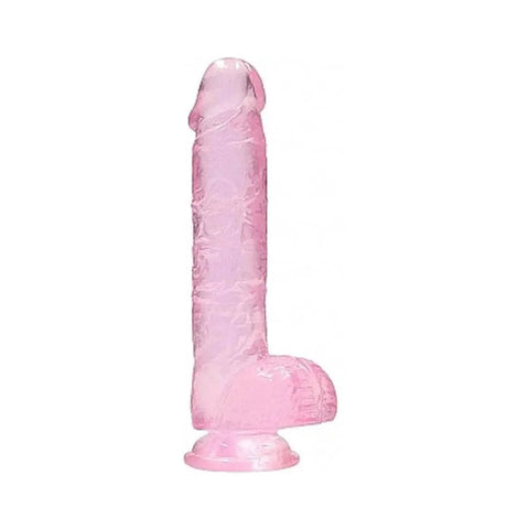 Dildo RealRock com Testiculos Rosa, 17cm Ø3.1cm  RealRock   