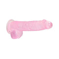 Dildo RealRock com Testiculos Rosa, 17cm Ø3.1cm  RealRock   