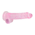 Dildo RealRock com Testiculos Rosa, 21cm Ø4cm  RealRock   