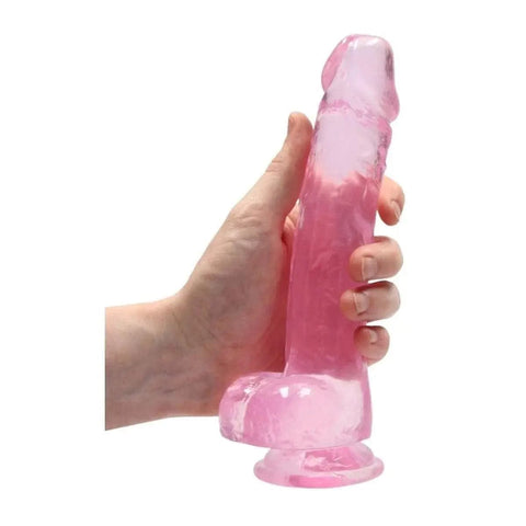 Dildo RealRock com Testiculos Rosa, 21cm Ø4cm  RealRock   