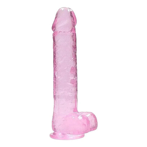 Dildo RealRock com Testiculos Rosa, 24cm Ø4.5cm  RealRock   