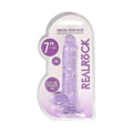 Dildo RealRock com Testiculos Roxo, 19cm Ø3.5cm  RealRock   