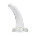 Dildo RealRock Liso Crystal Clear, 12cm Ø3.3cm  RealRock Transparente  