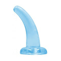 Dildo RealRock Liso Crystal Clear, 12cm Ø3.3cm  RealRock Azul  