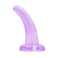 Dildo RealRock Liso Crystal Clear, 12cm Ø3.3cm  RealRock Roxo  