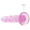 Dildo RealRock Liso Crystal Clear, 18cm Ø3.5cm  RealRock   