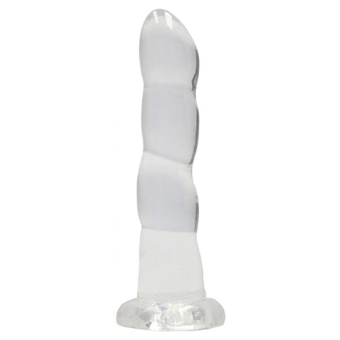 Dildo RealRock Liso Crystal Clear, 18cm Ø3.5cm  RealRock Transparente  