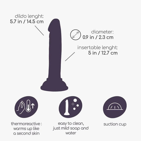 Dildo Stan Baunilha, 14.5cm Ø2.3cm  Crushious   