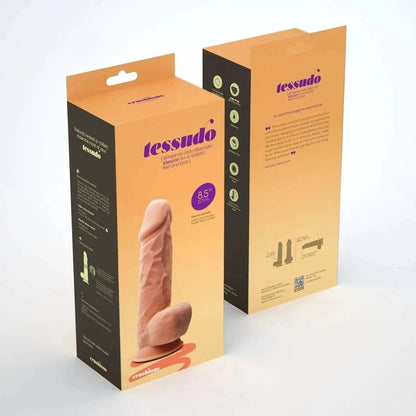 Dildo Tessudo Silicone Premium Baunilha, 21.7cm Ø5cm - Pérola SexShop