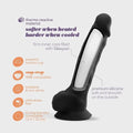 - Dildo Tessudo Silicone Premium Chocolate, 24cm Ø4.6cm  Crushious   