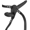 Double Strap-On silicone Preto, 15.5cm Ø3cm e 9cm Ø3cm  Fetish Tentation   