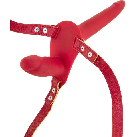 Duplo, Strap-On Fetish Tentation Vermelho USB, 15cm Ø4cm 10vibrações  Fetish Tentation   