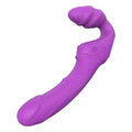 Strapless Duplo com Vibração Roxo USB, 21cm Ø3.5cm, 9vibrações  Dream Toys   