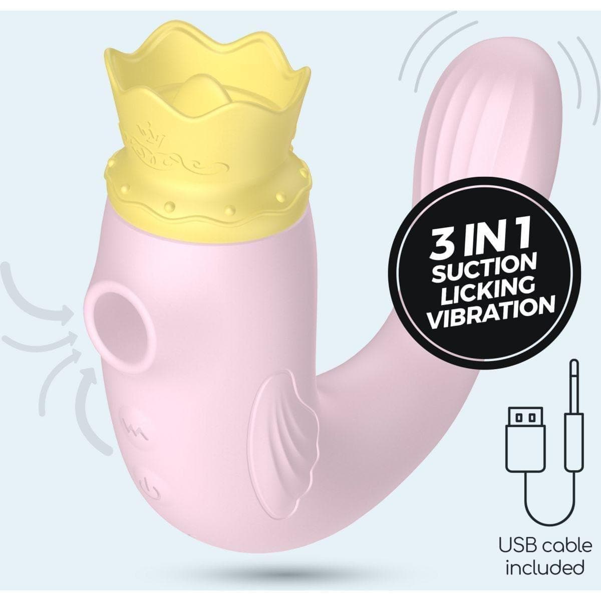 Estimulador Hiri Rosa, 3 em 1, Sucção, Oral, Penetração - Pérola SexShop