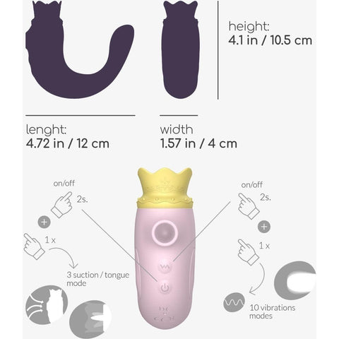 Estimulador Hiri Rosa, 3 em 1, Sucção, Oral, Penetração  Crushious   