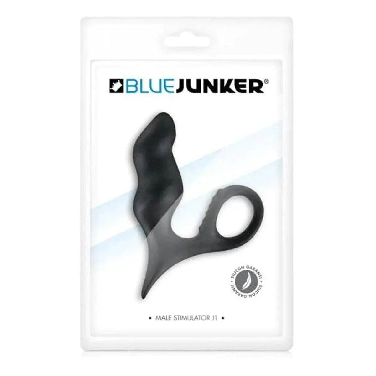 Estimulador Próstata J1 BLUE JUNKER Preto, 12cm Ø3cm, 100% Silicone  Blue Junker   