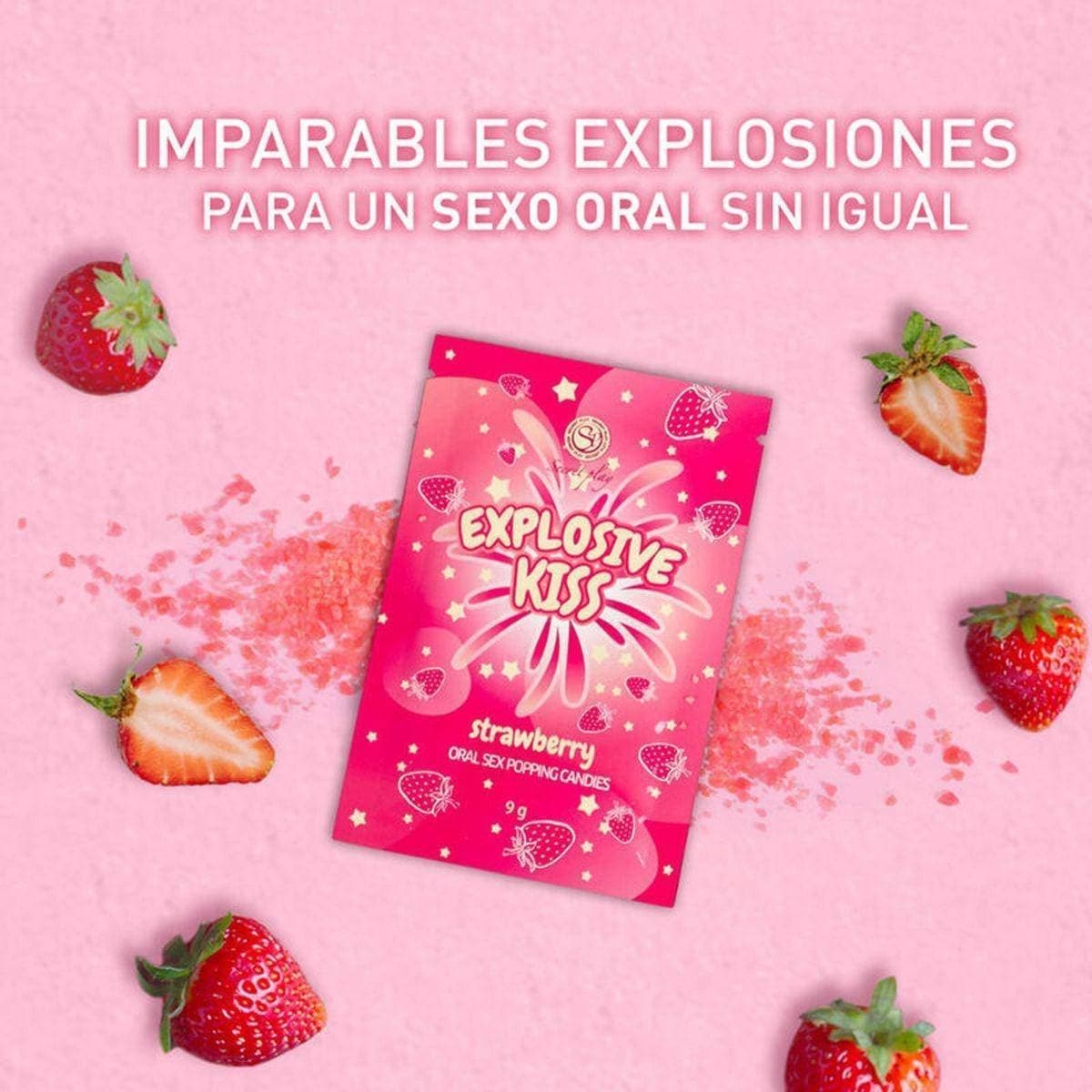 Explosive Kiss, Caramelos Explosivos de Morango - Sensação Única para Sexo Oral  Secret-Play   