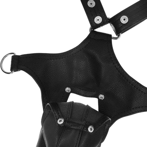 Fetish Harness - Arnês de Jock de Couro Eco  Fertish Submisse Attitude   