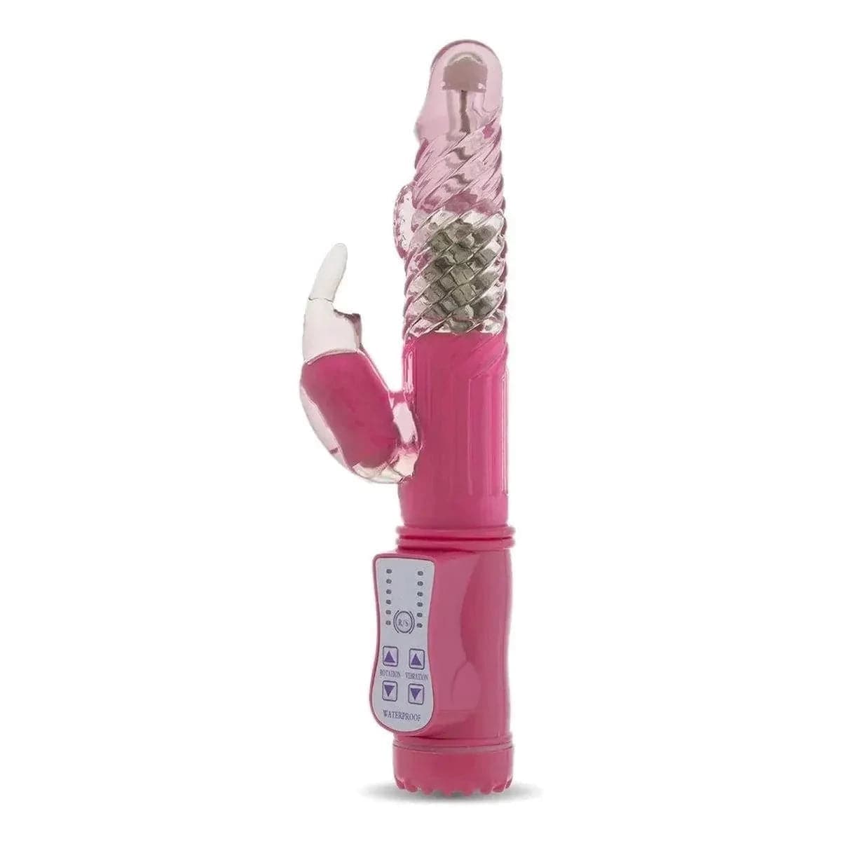 Gc Vibrador Rotativo Vibrating Rabbit Rosa, 22.5cm , Ø3.2cm, 36vibrações - Pérola SexShop