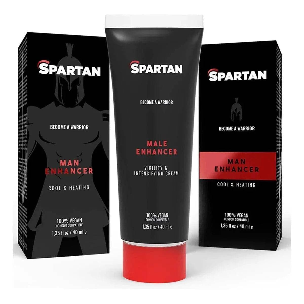 Gel Estimulante Spartan Couple Gel 40ml, Sensação de calor e frio, 100% Vegan (unisexo)  Spartan   