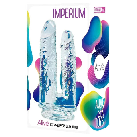 Imperium, Dildo Duplo Vaginal e Anal, 20cm Ø3.5cm  Alive   