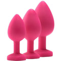 Kit Anal 3 Plugs Silicone Flirts Rosa  Dream Toys   