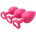 Kit Anal 3 Plugs Silicone Flirts Rosa  Dream Toys   