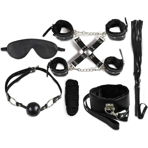 Kit Bondage Collection Black, 8 peças  Secret-Play   