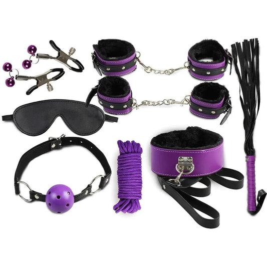 Kit Bondage Collection Purple, 8 peças  Secret-Play   