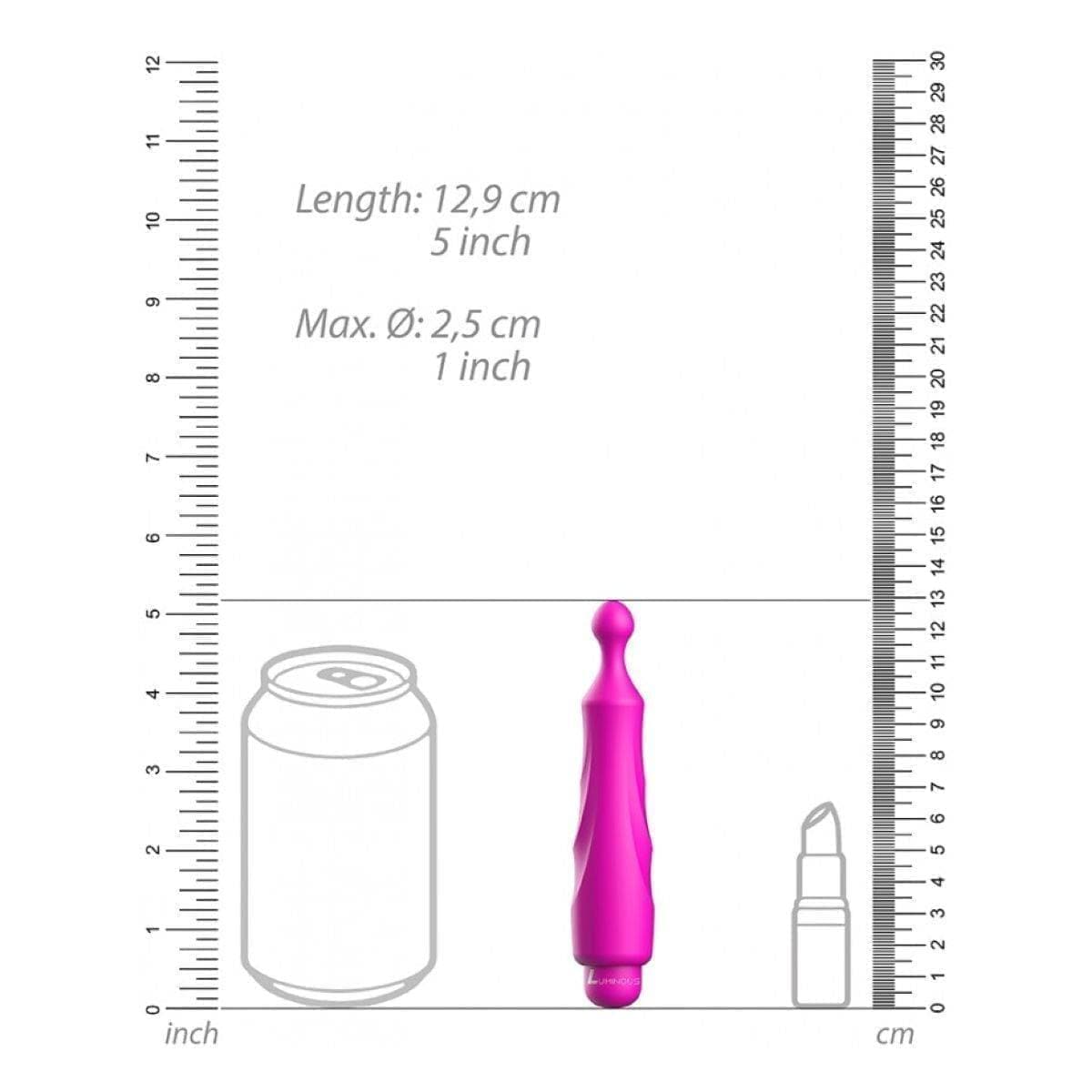 Luminous Ultra Soft Silicone DIDO Rosa, 13cm Ø2.5cm, 10vibrações - Pérola SexShop