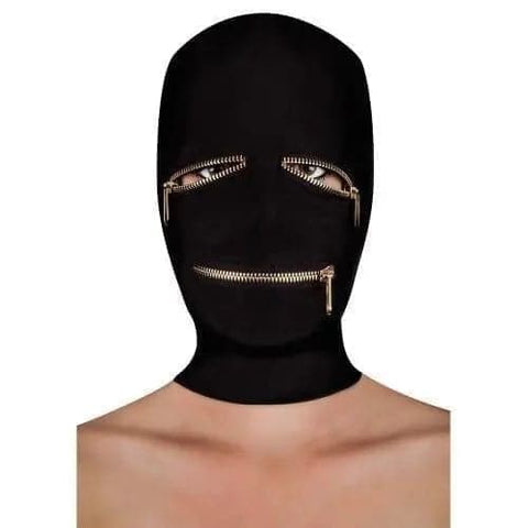 Máscara Extreme Zipper Mask, Fecho na Boca e Olhos  Ouch!   