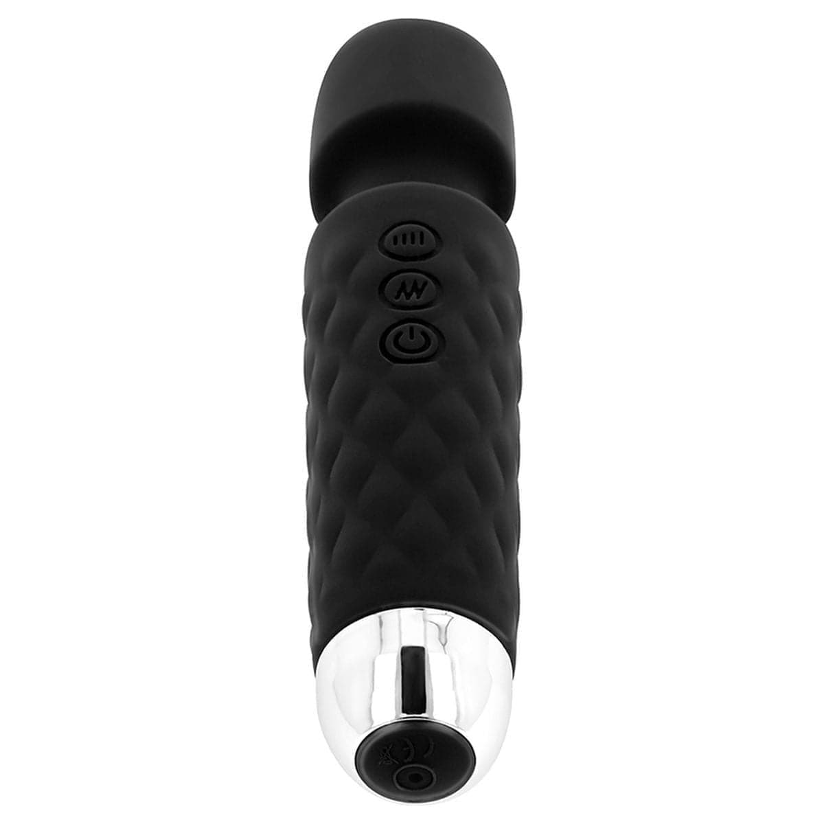 Massajador Ohmama! USB Preto, 20cm Ø3.8cm, 10vibrações - Pérola SexShop