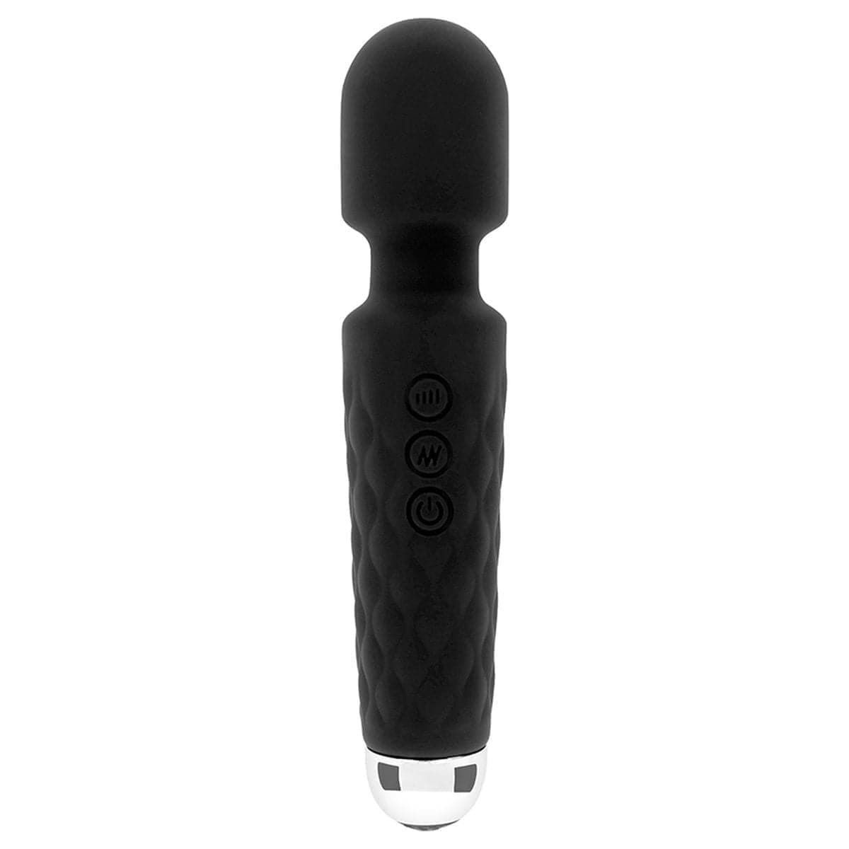 Massajador Ohmama! USB Preto, 20cm Ø3.8cm, 10vibrações - Pérola SexShop