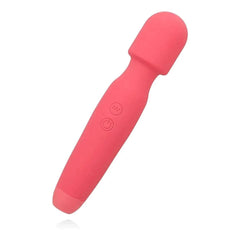 Massajador Spirit Rosa USB, 21cm Ø4cm, 8vibrações - Pérola SexShop