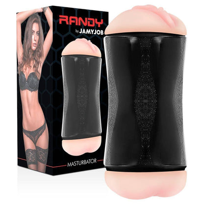 Masturbador Jamyjob RANDY Vagina e Anus, 16.5cm Ø6.5cm - Pérola SexShop