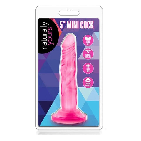 Mini Dildo Naturally Yours Mini Cock Rosa, 14cm Ø2.5cm  Blush Novelties   