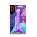 Mini Dildo Naturally Yours Mini Cock Roxo, 14cm Ø2.5cm  Blush Novelties   