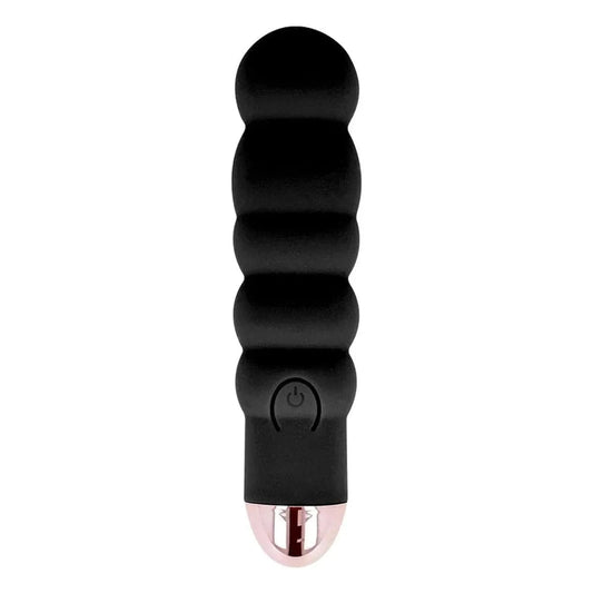 Mini Vibrador Dolce Vita 6 Preto USB, 13cm Ø2.8cm, 7vibrações - Pérola SexShop