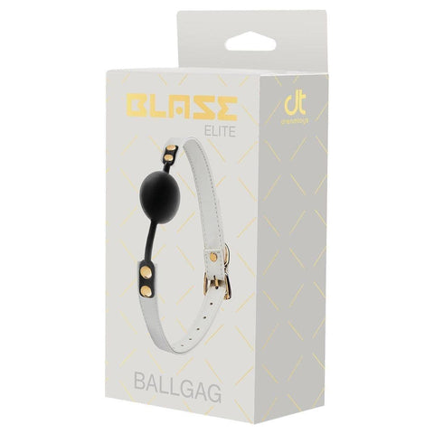 Mordaça Gag com Bola Silicone Blaze ELITE Branco, Ø4.7cm  Blaze   